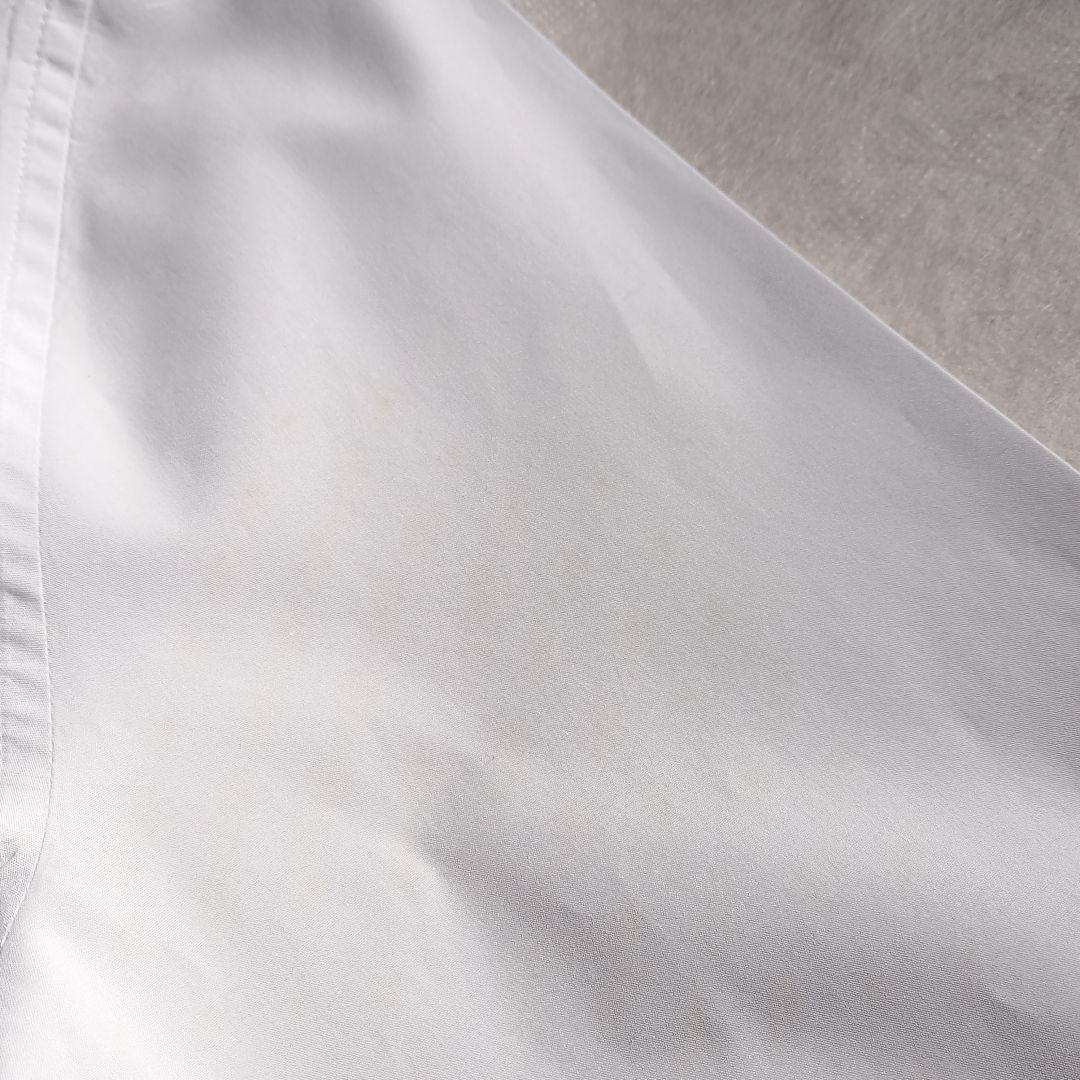 白シャツ　マディソンブルー　ロゴ刺繍　00　B.D タイプライター