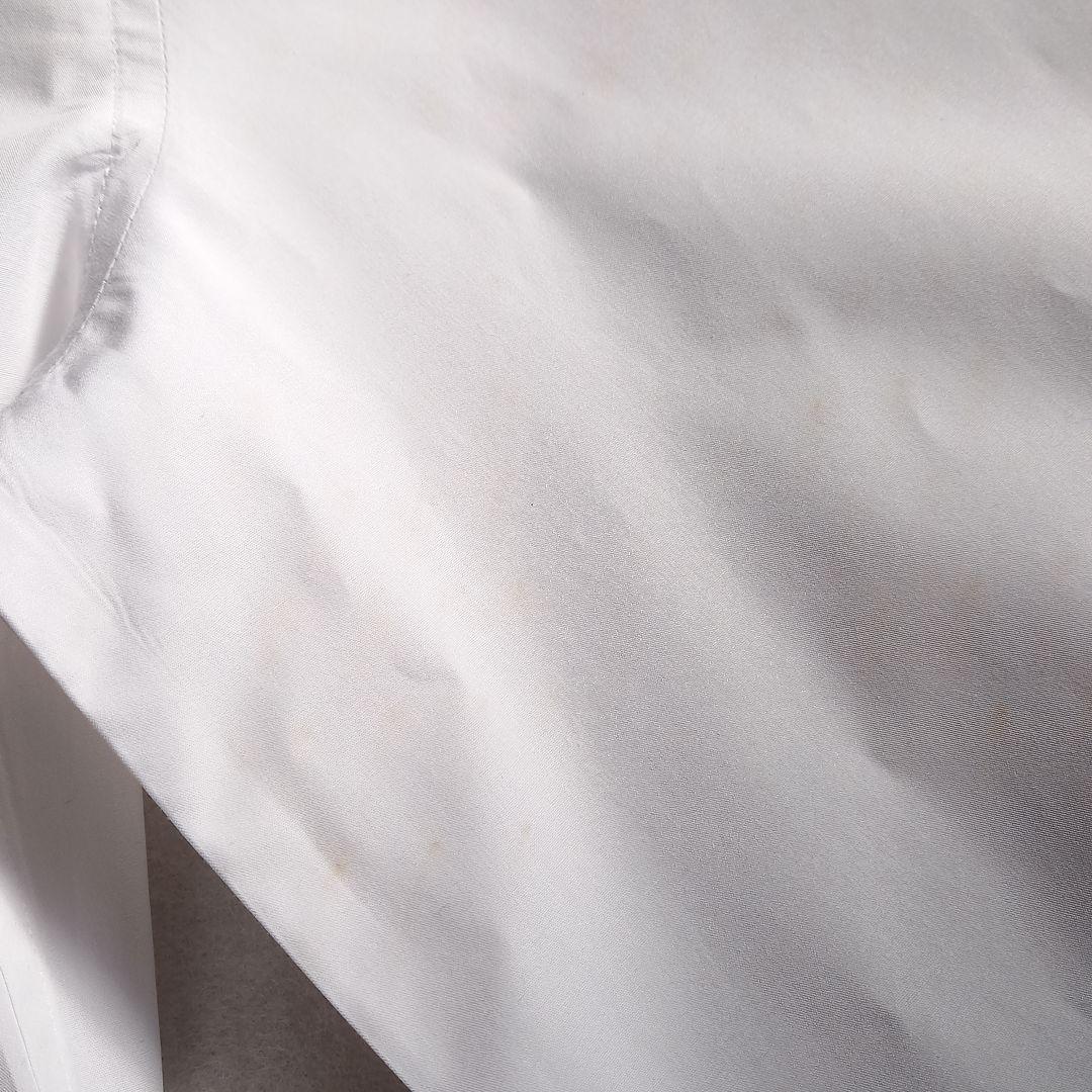 白シャツ　マディソンブルー　ロゴ刺繍　00　B.D タイプライター