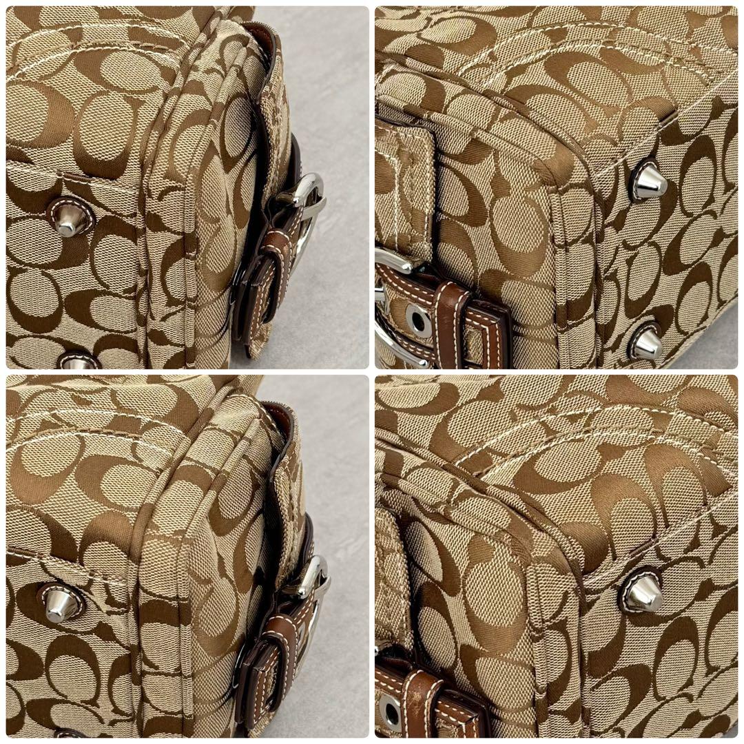 バッグ Coach Signature Canvas Satchel Bag