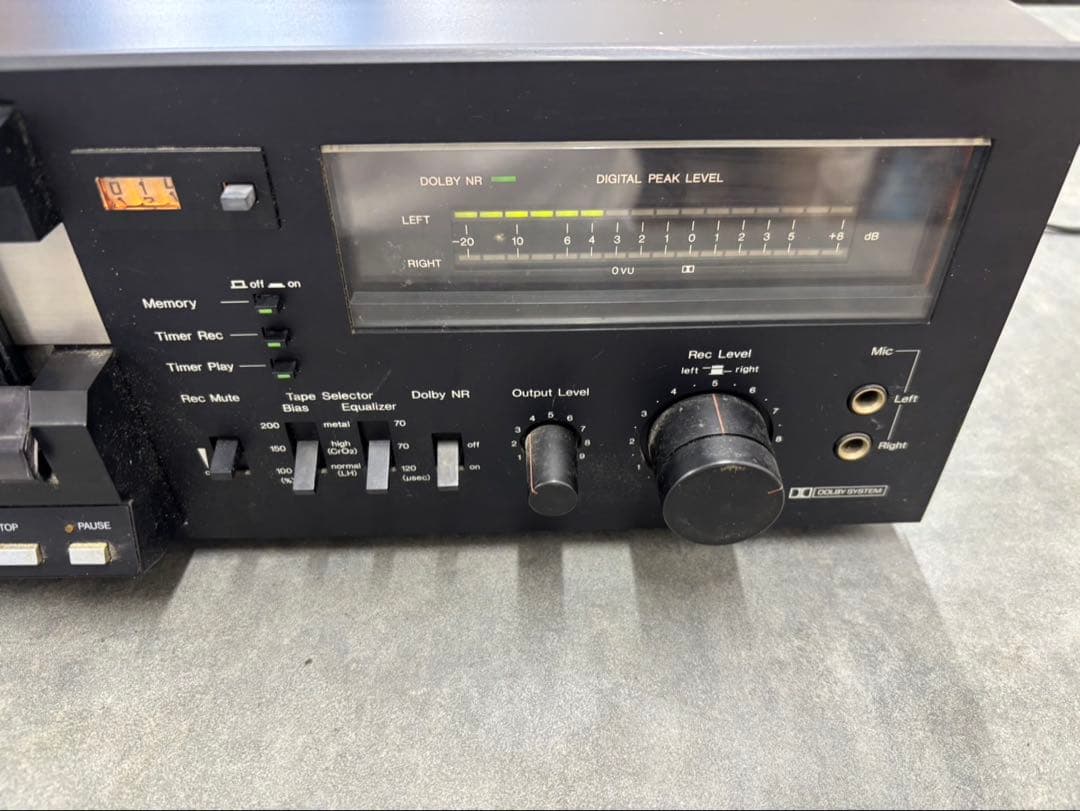 【SANSUI/山水/サンスイ】カセットデッキ 型式：SC-55※通電確認OK