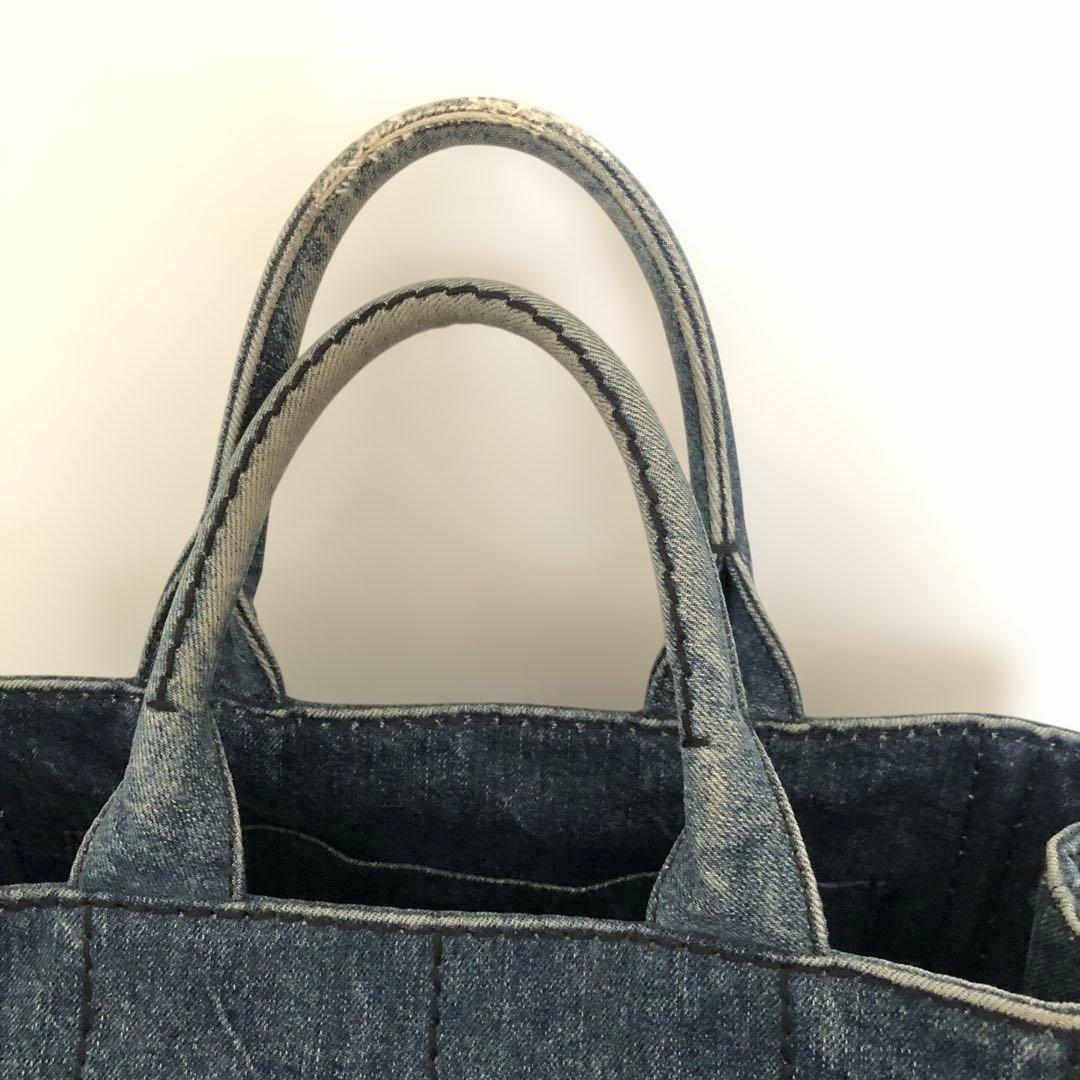 PRADA デニム カナパトートバッグ