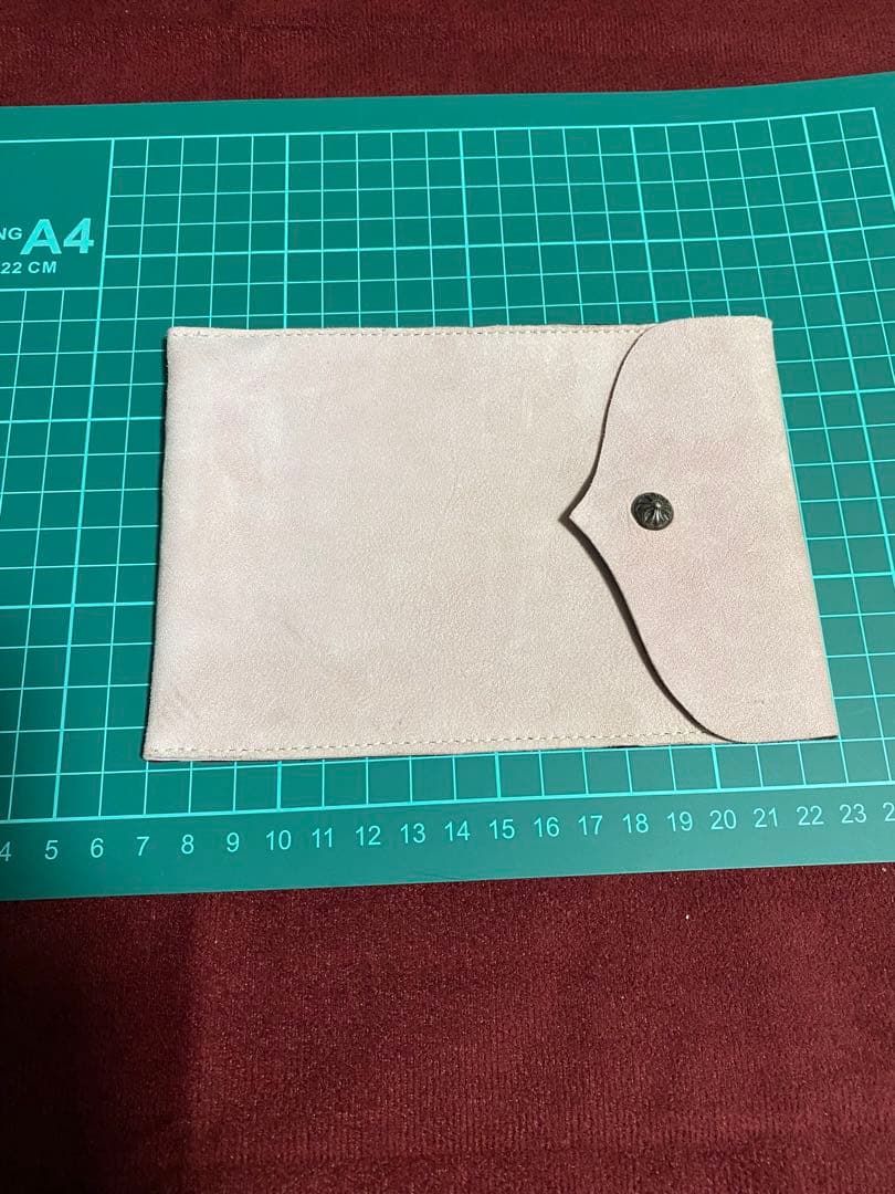 非売品 クロムハーツ ローリー レザーフラットポーチ 小物入れ ピンク