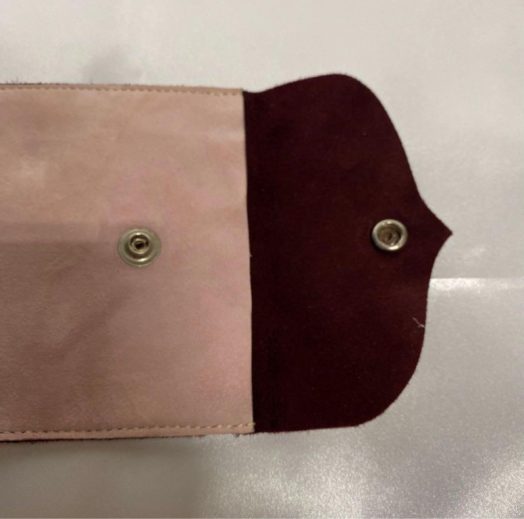 非売品 クロムハーツ ローリー レザーフラットポーチ 小物入れ ピンク