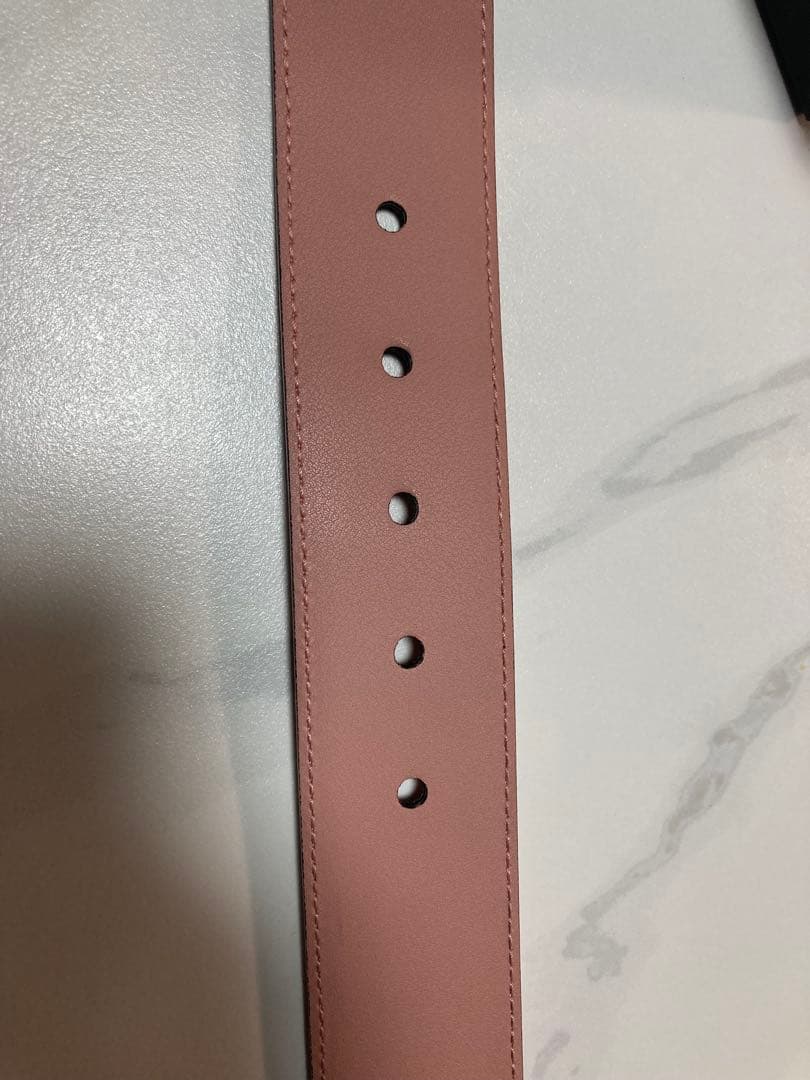 ✨️未使用✨️GUCCI ピンク レザーベルト