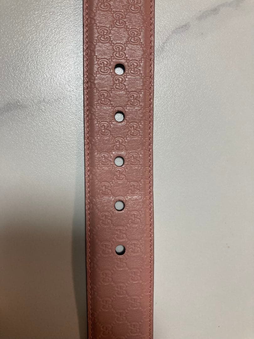 ✨️未使用✨️GUCCI ピンク レザーベルト