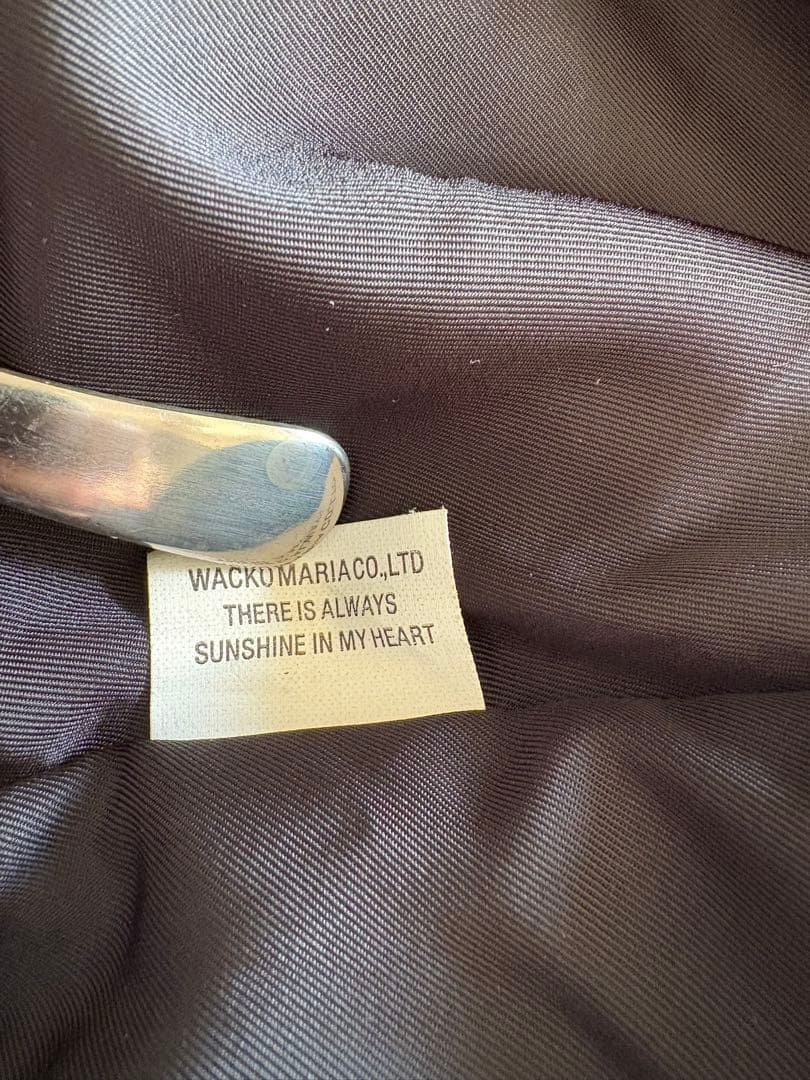 WACKO MARIA LEATHER VARSITY JACKET スタジャン