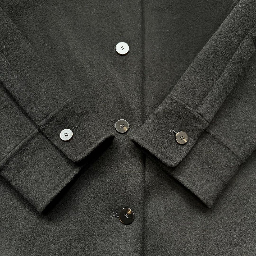 完売品◎セオリー カシミヤ コンボシャツジャケット ダブルフェイス 中綿 黒 S