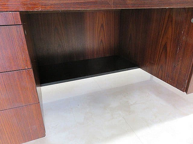 希少品/ヴィンテージ　Knoll/ノール/ノル 　ローズウッド材デスク　両袖机