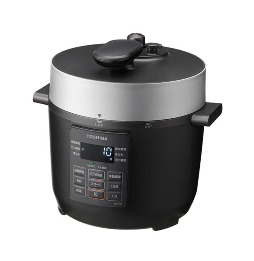 【新品・未使用】TOSHIBA 電気圧力鍋 RCP-30R ブラック