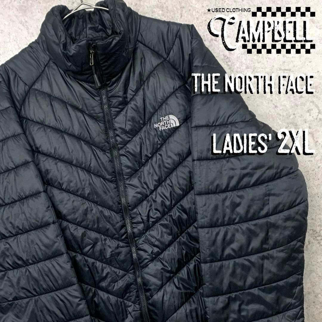 【希少レディース2XL☆海外限定90s】ノースフェイス 中綿ナイロンジャケット