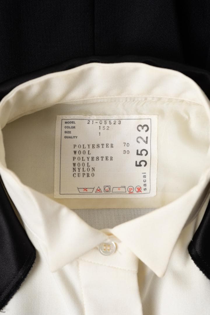 21SS sacai サカイ 半袖 シャツ ワンピース