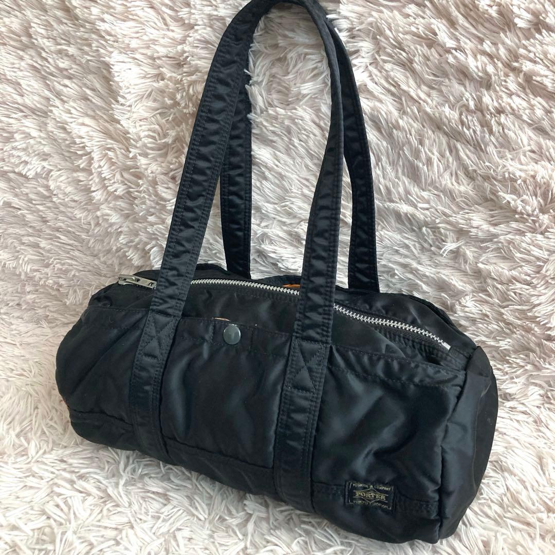【希少廃盤品】PORTER　吉田カバン　タンカー ミニボストンバッグ M 黒