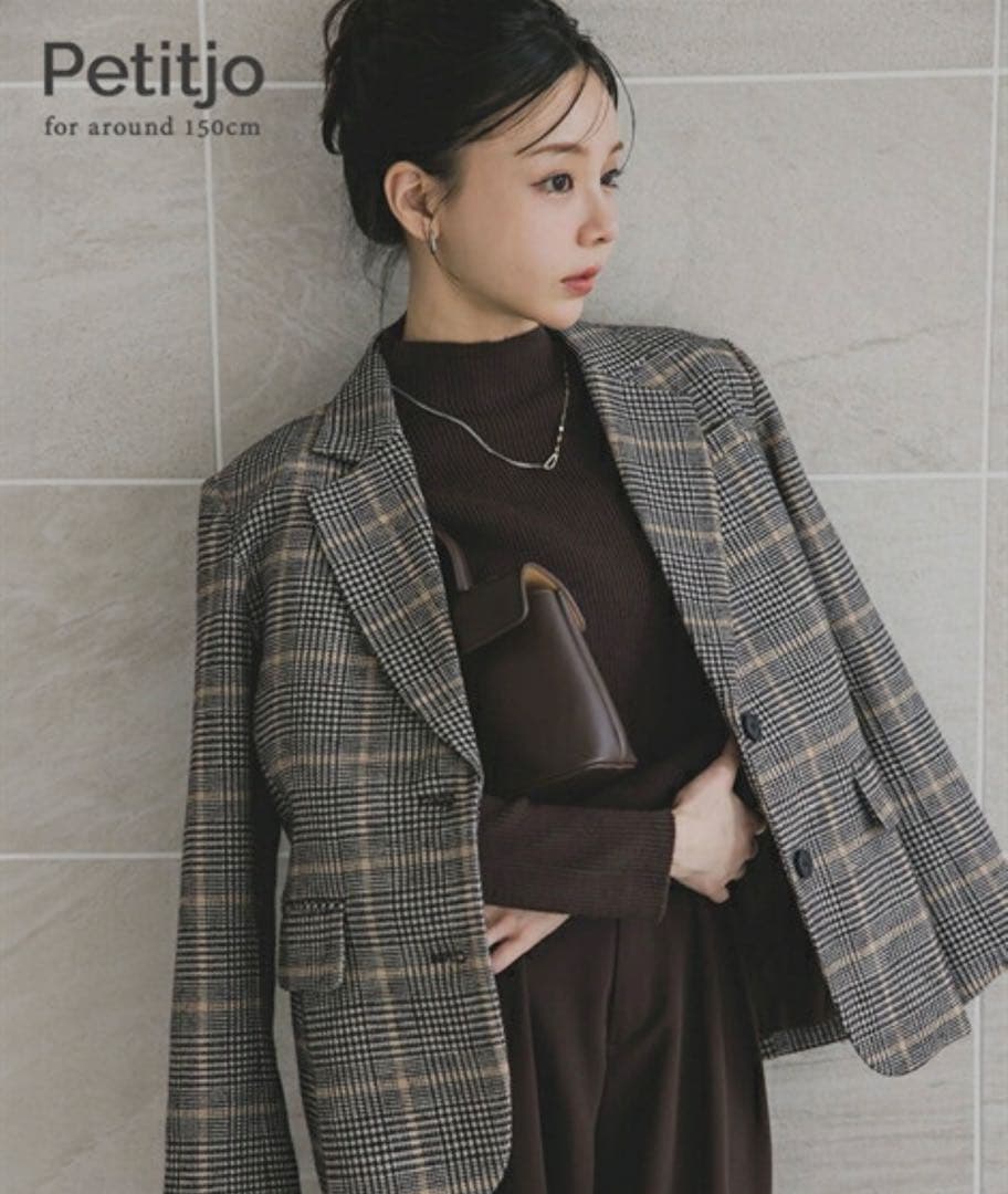 ⭐︎新品タグ付き⭐︎Petitijo チェック柄 テーラードジャケット