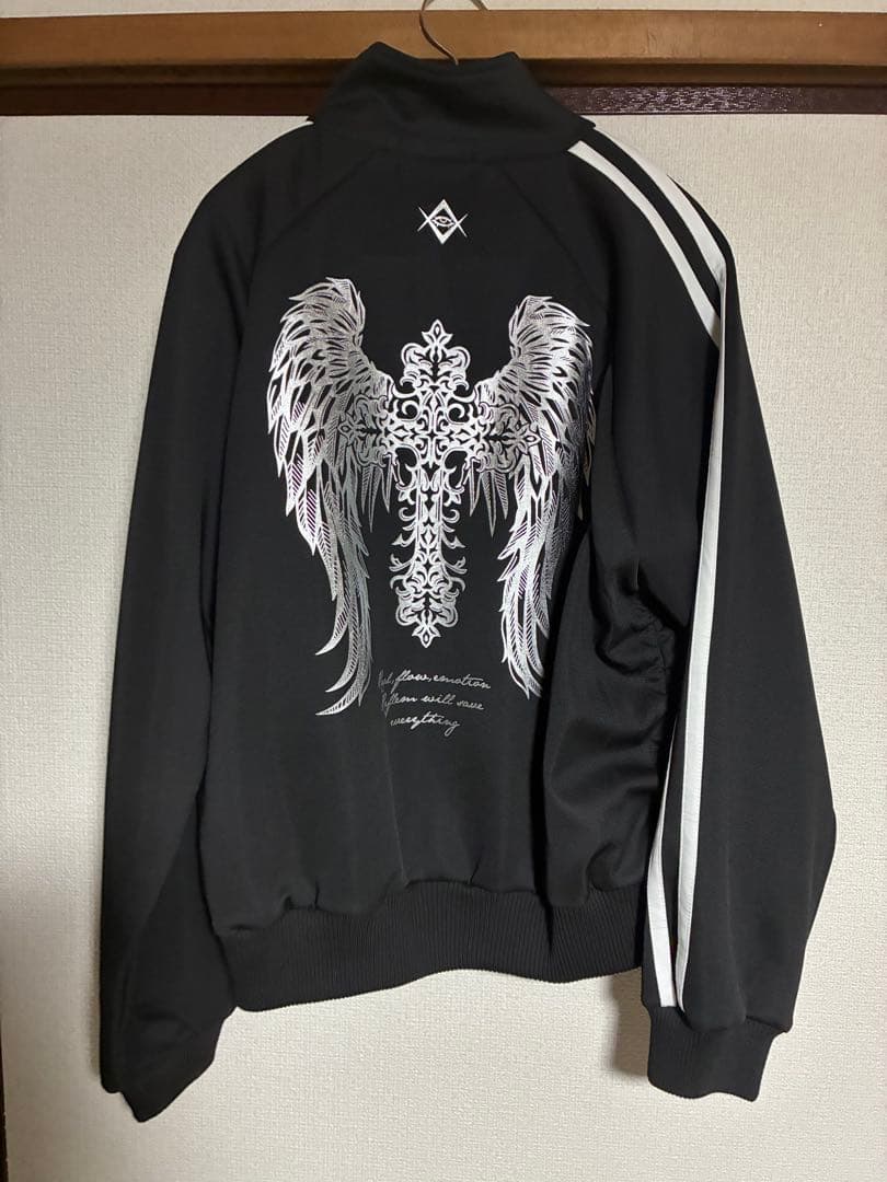 【未使用に近い】箔プリントシャーリングトラックジャケット REFLEM レフレム