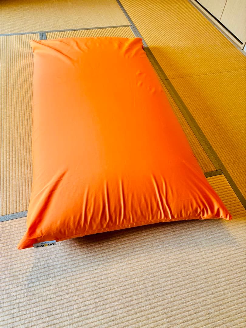 Yogiboマックス　新品オレンジカバー、インナーカバークリーニング済