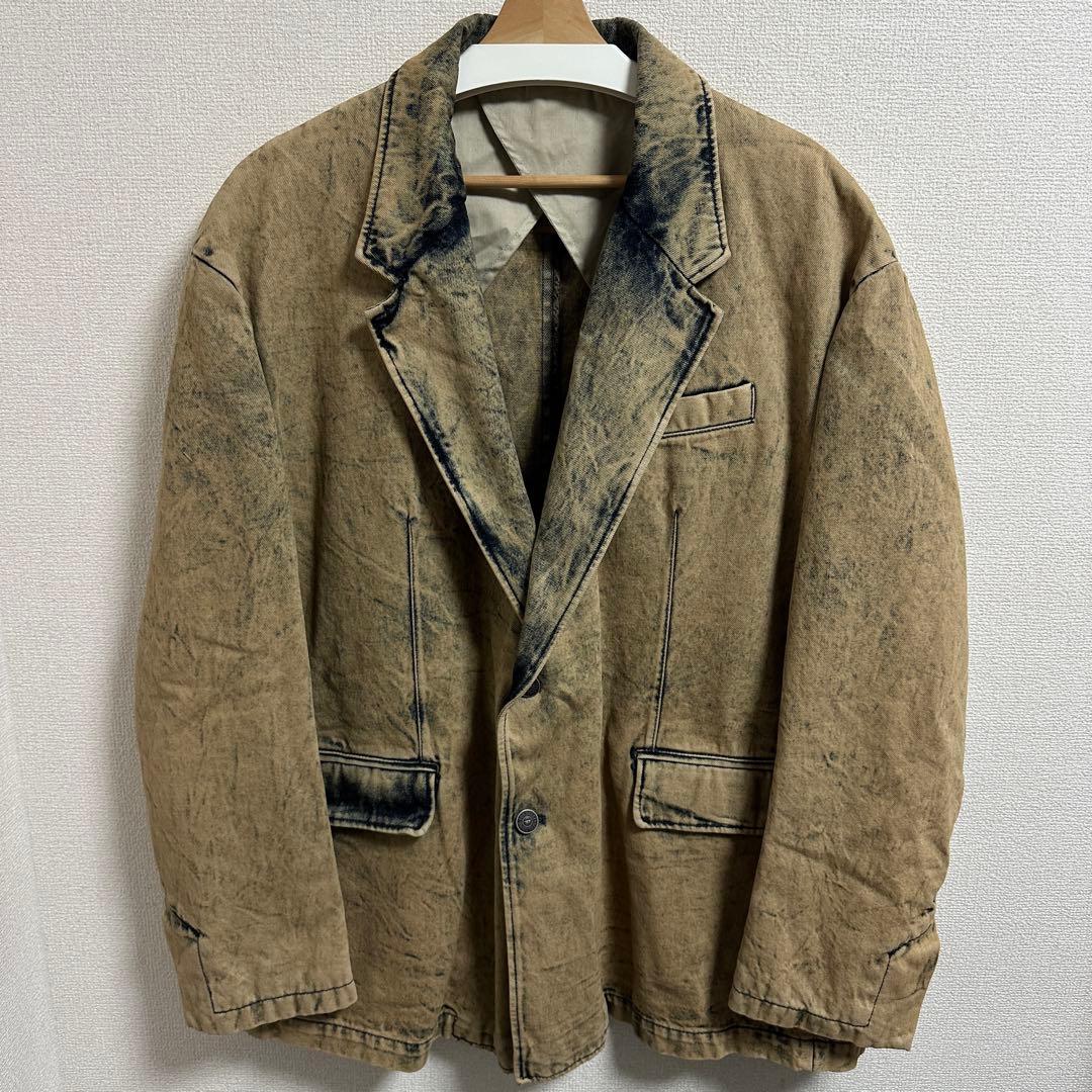 DIESEL デニム テーラード ジャケット アウター XXL 希少 ブレザー