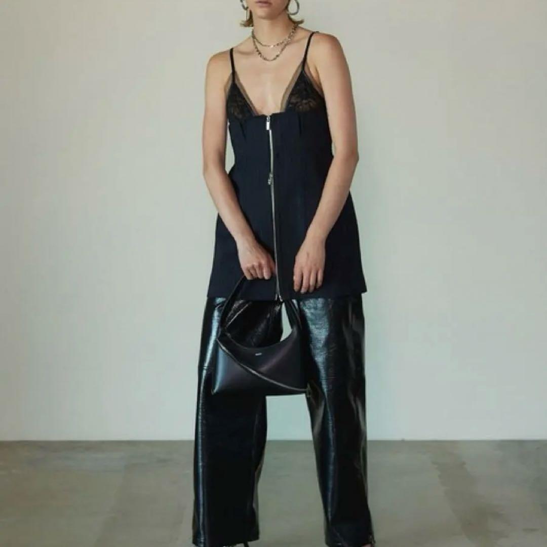 新品タグ付 プランクプロジェクト 23AW レースコンビビスチェ ブラック