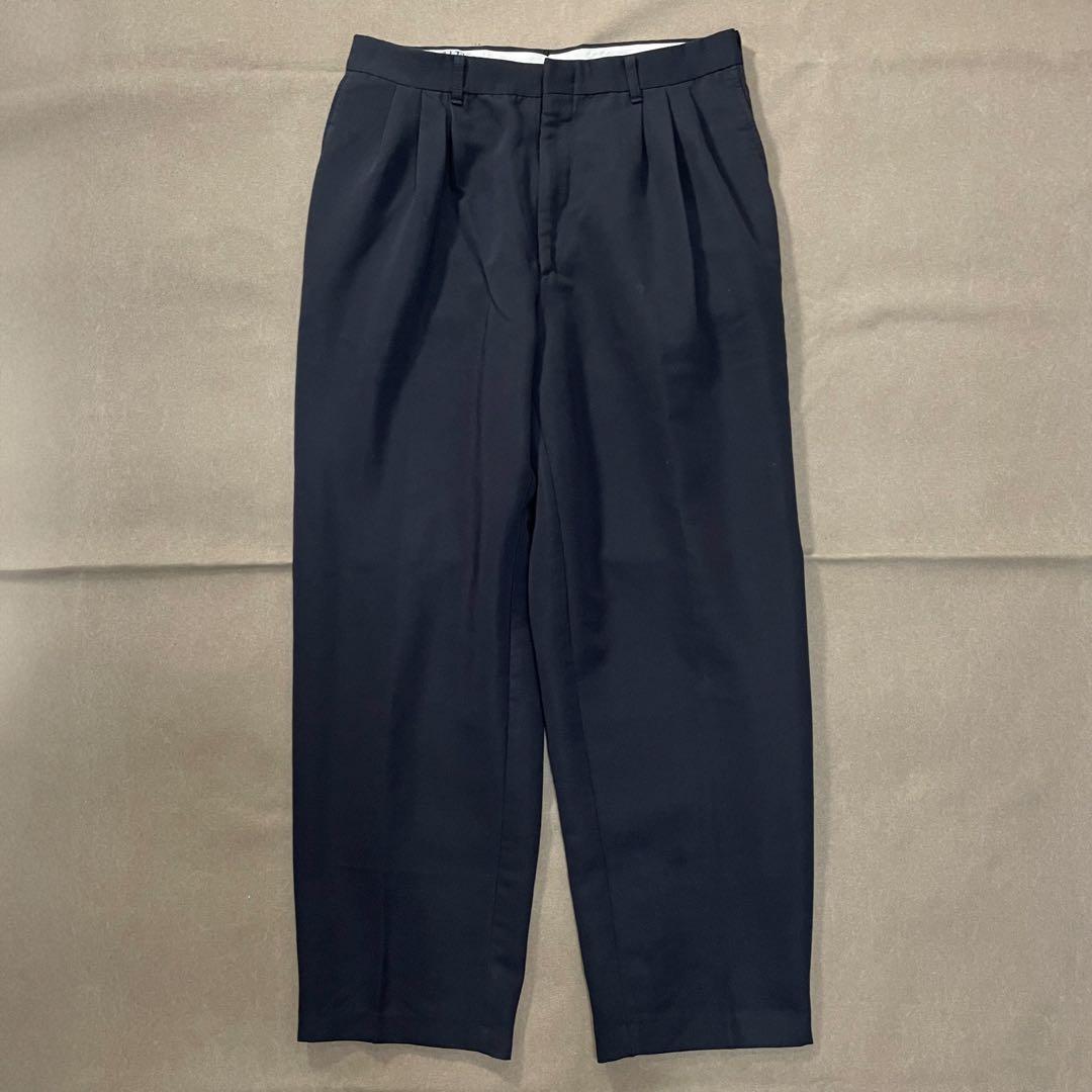 90s city streets 黒 レーヨン スラックス usa製 ビンテージ