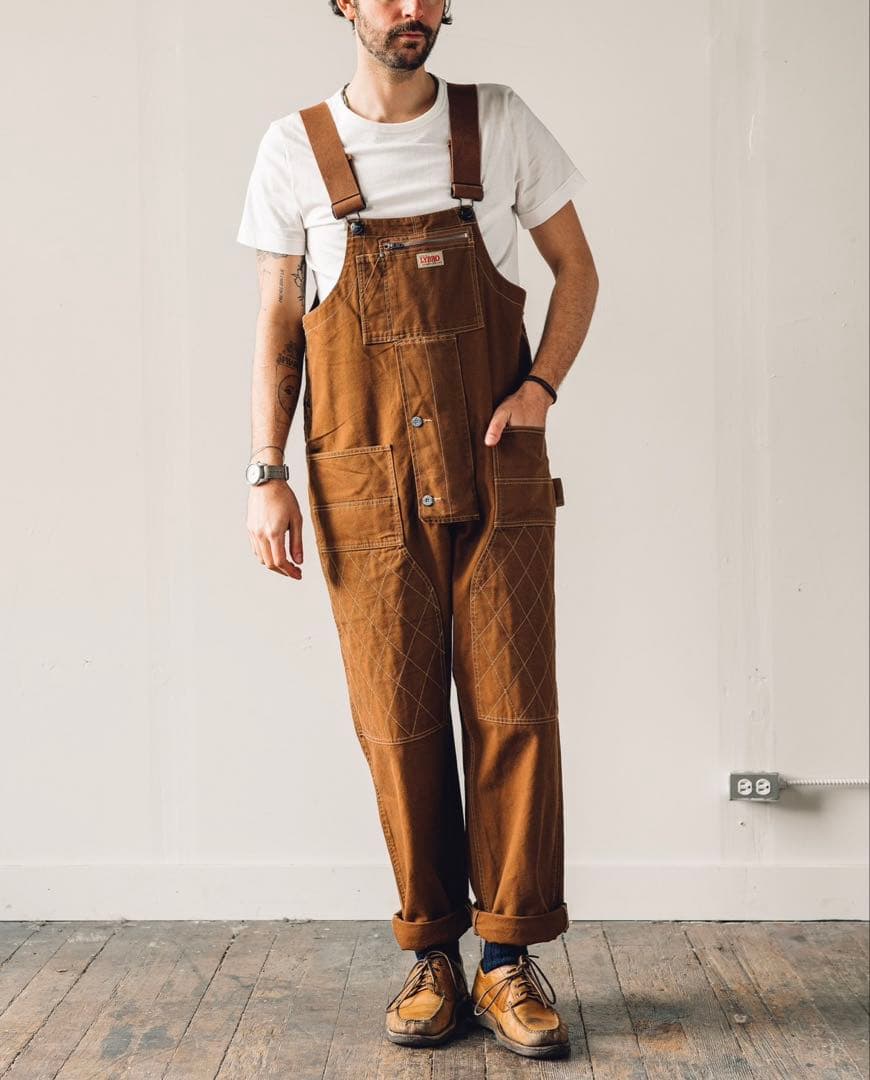 お*ん様 Nigel Cabourn CARPENTER DUNGAREE 茶