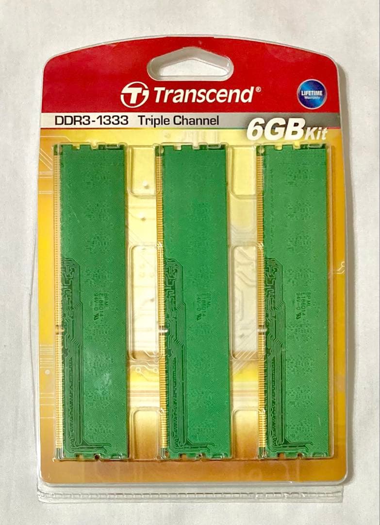 Transcend デスクトップPC用 DDR3 1333 6GB(2GB×3)