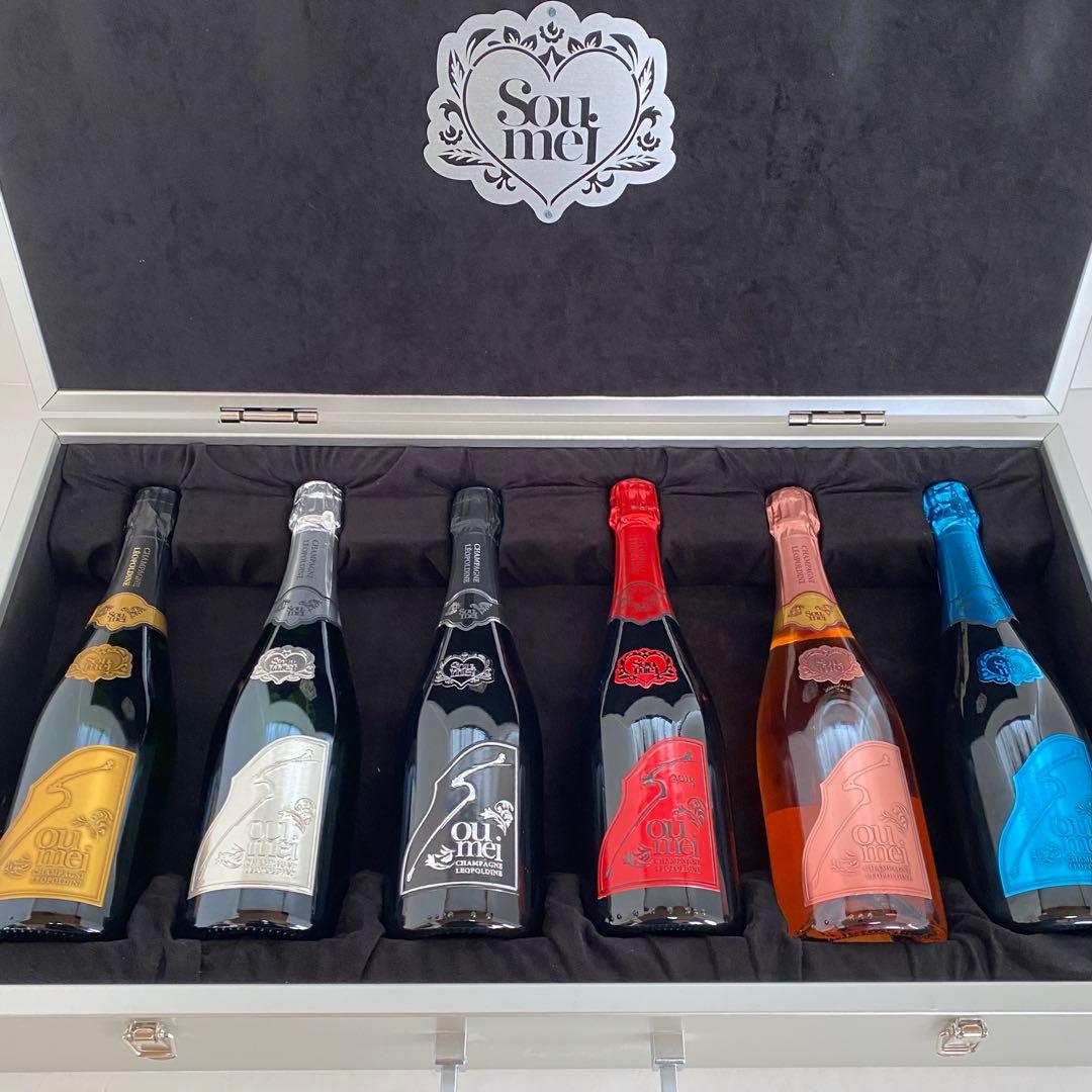 ソウメイ　アタッシュケース　ル セクストゥール　レッド　ブラック　シルバー