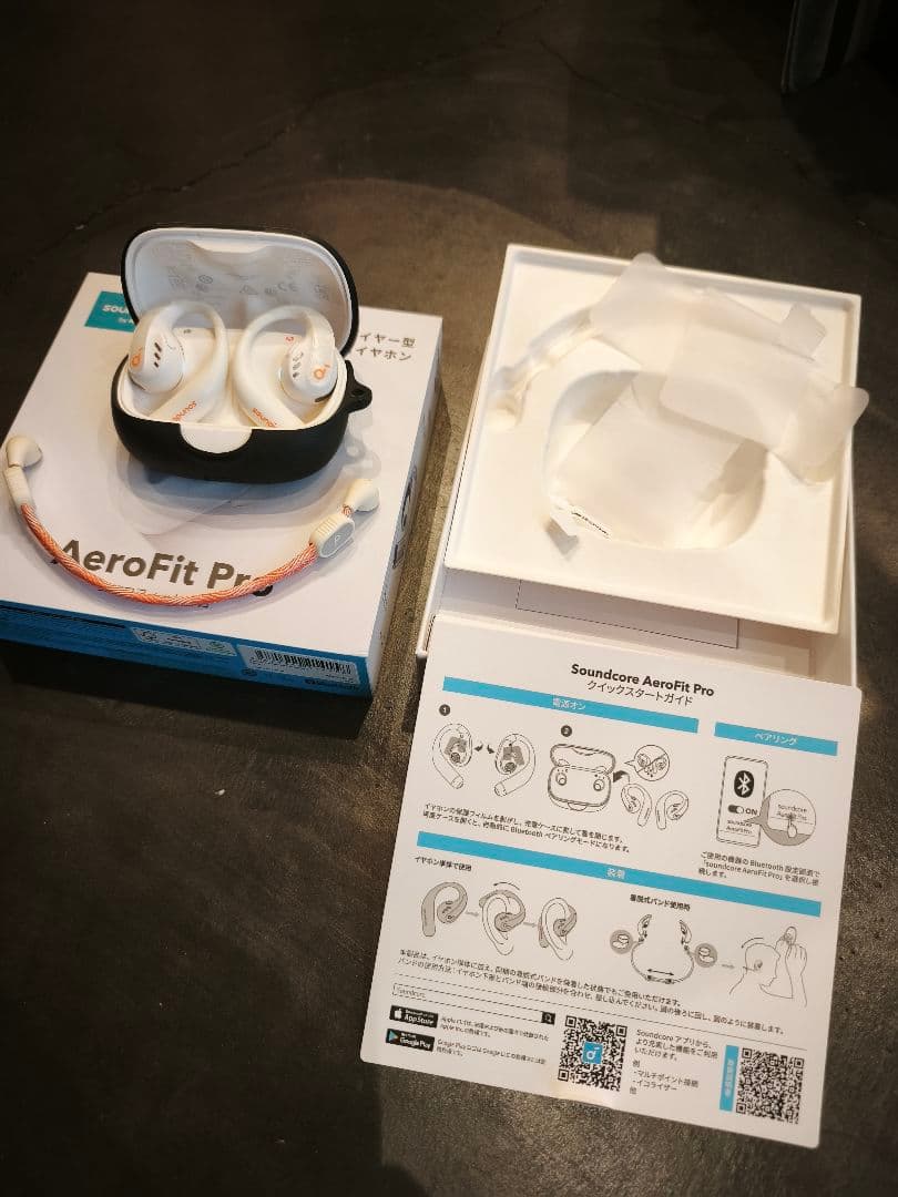 【美品】アンカー AeroFit Pro ワイヤレスイヤホン　オープンイヤー