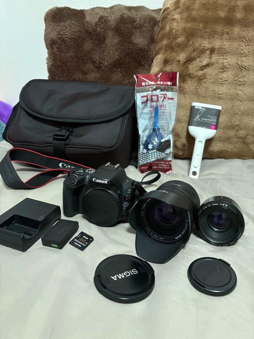 Canon eos kiss9/レンズ28-200/50mmf1.8/その他