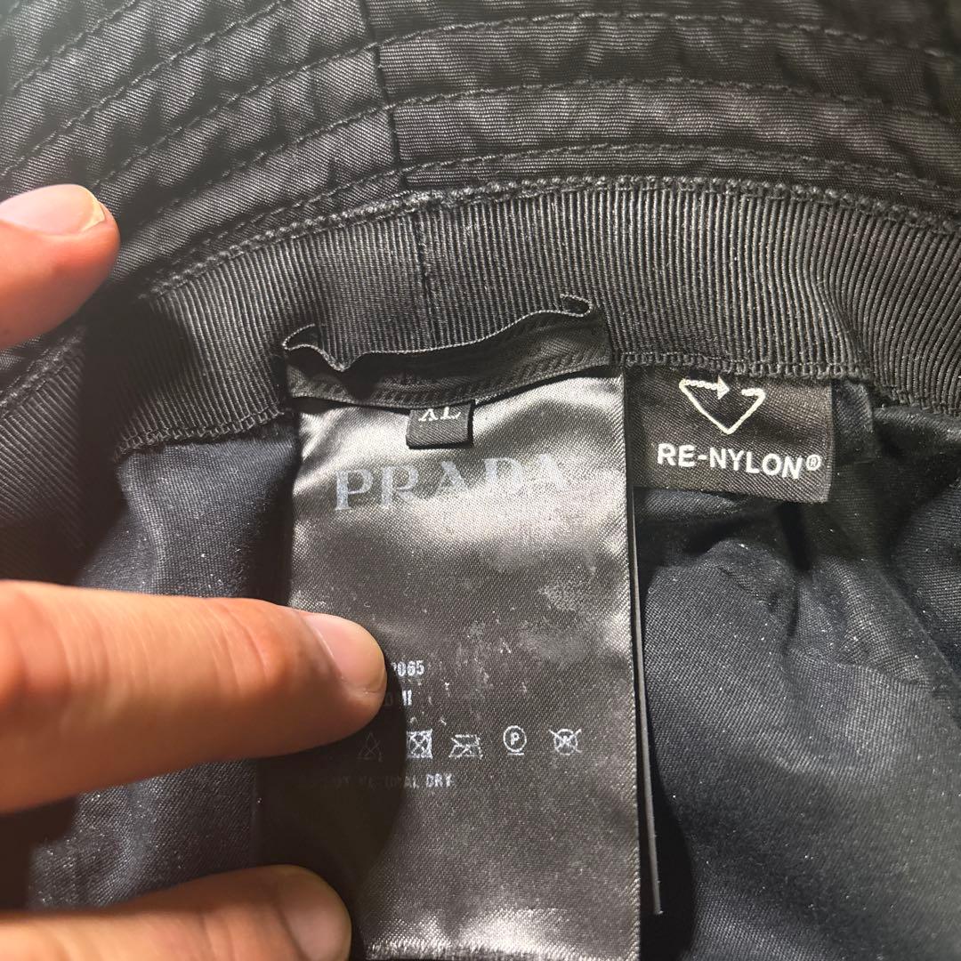 PRADA RE-NYLON ブラック バケットハット　XL