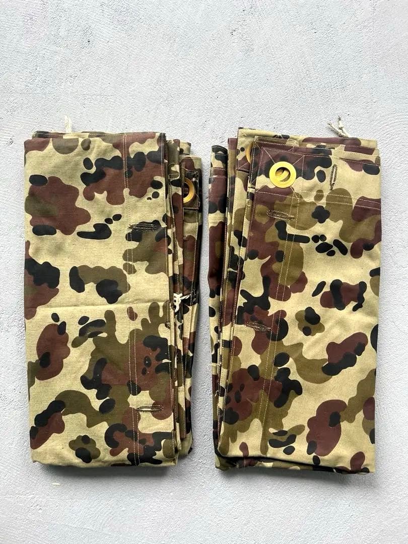 デッド ルーマニア軍幕 希少 アメーバカモ デットストック M47 2枚セット