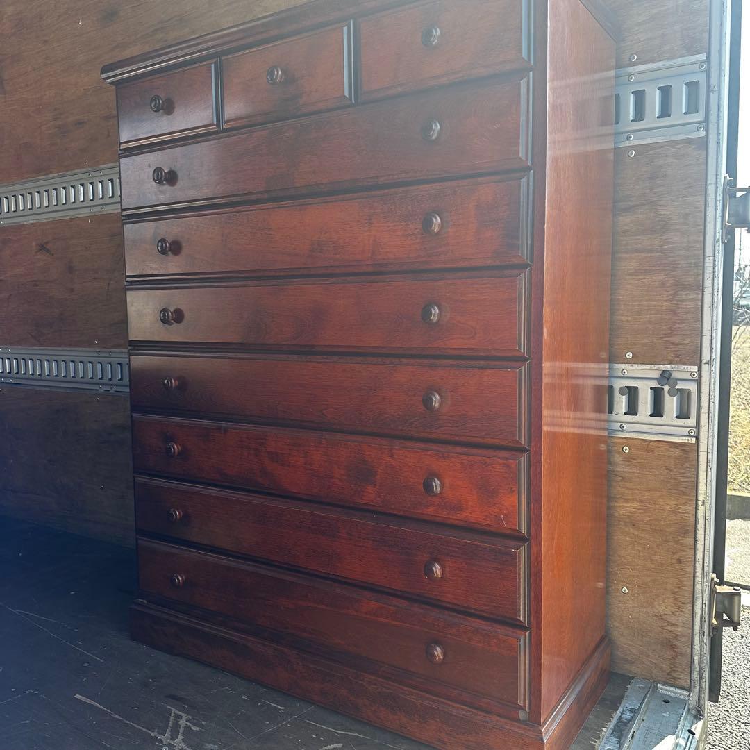 民芸家具 洋服箪笥 整理タンス 8段チェスト アンティーク家具