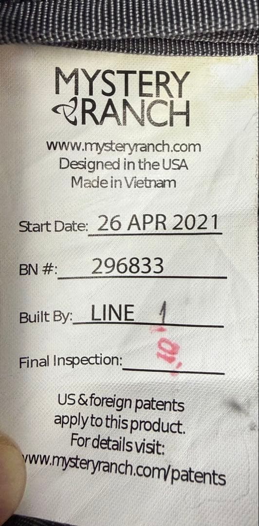 MYSTERY RANCH アーバンアサルト21L