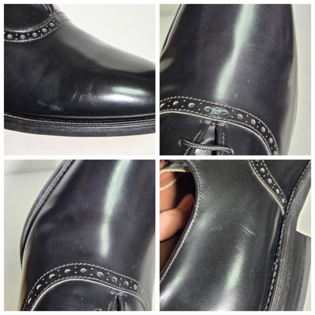 d0305 新品同様・試着程度 アレンエドモンズ プレーントゥ 8EE 黒