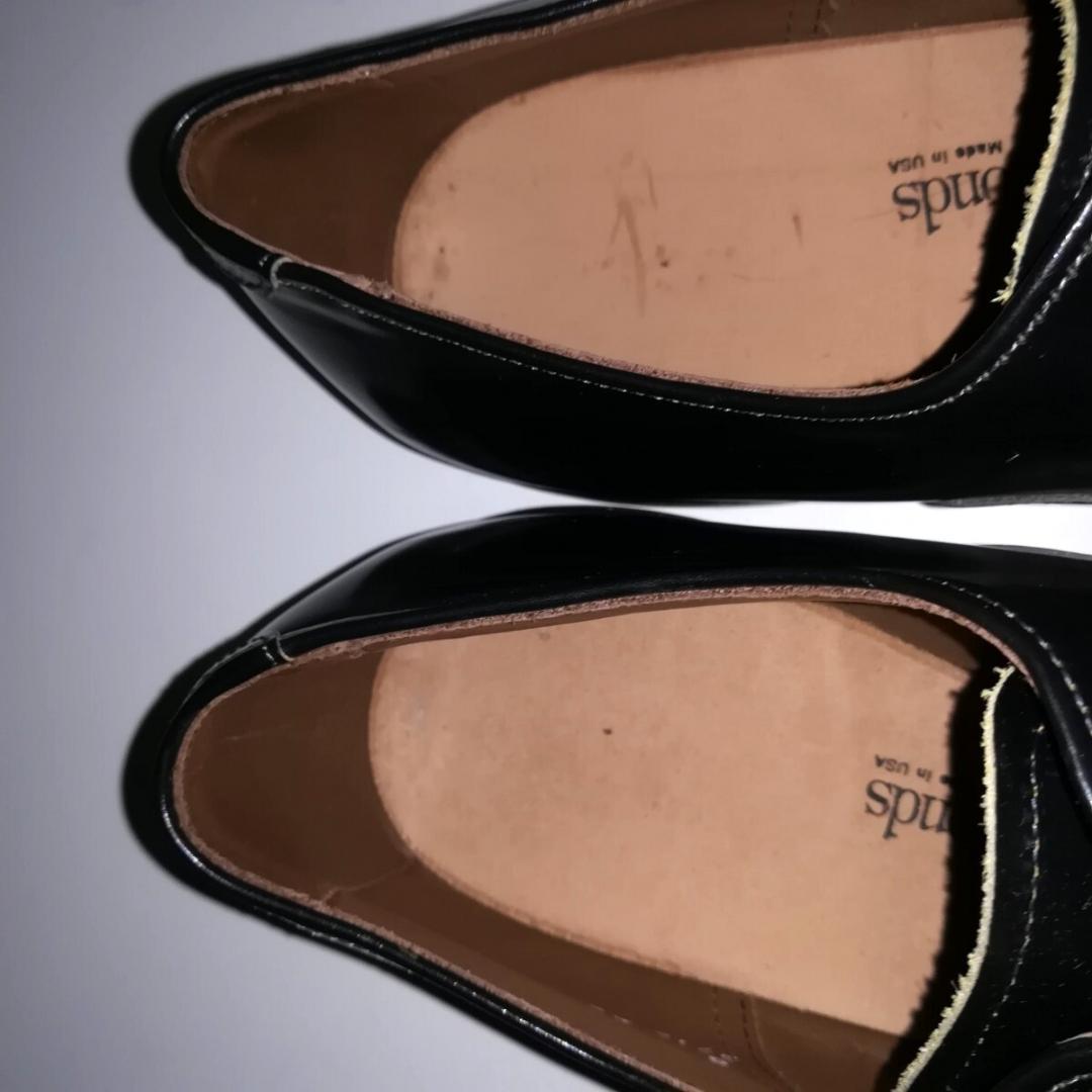 d0305 新品同様・試着程度 アレンエドモンズ プレーントゥ 8EE 黒