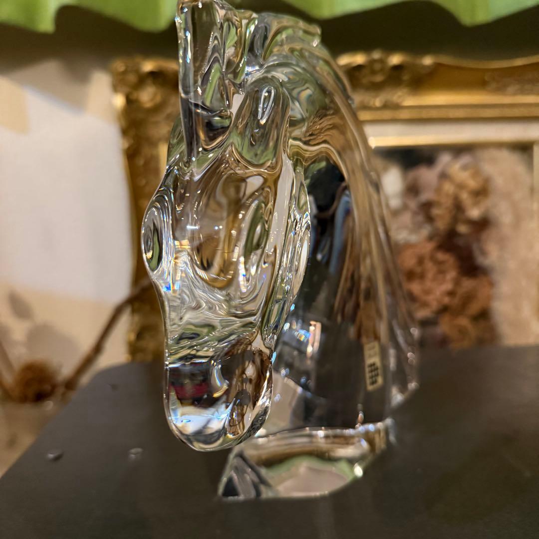 DAUM 馬 クリスタル ドーム フランス ビンテージ ガラス FRANCE