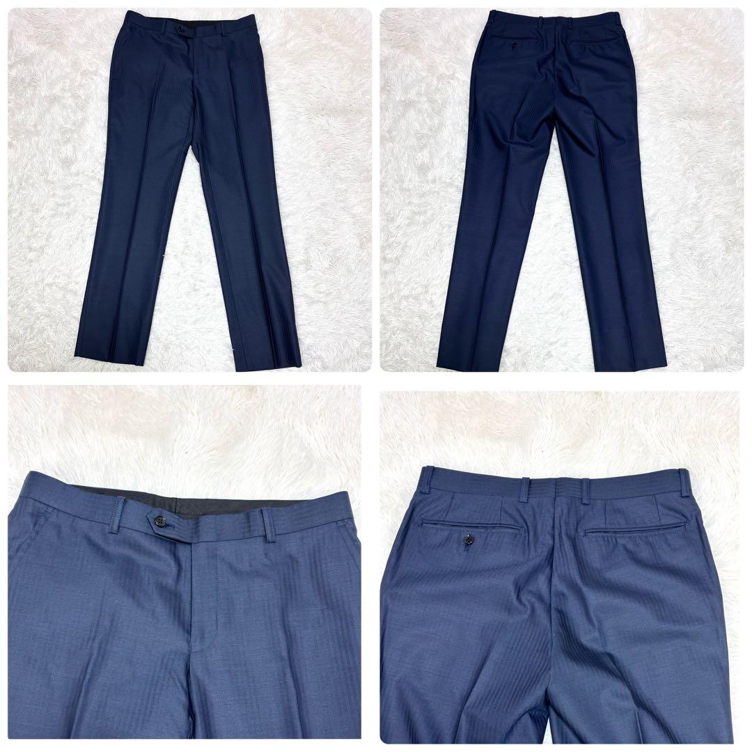 【3ピース✨】スーツセレクト ビジネススーツ セットアップ 紺 A5 フォーマル