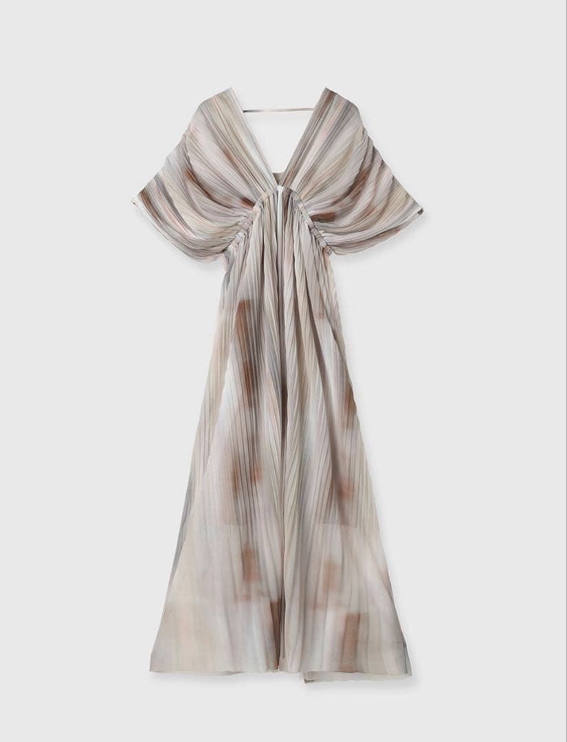 【美品】アニュアンス 完売品 アブストラクトパターンワンピース