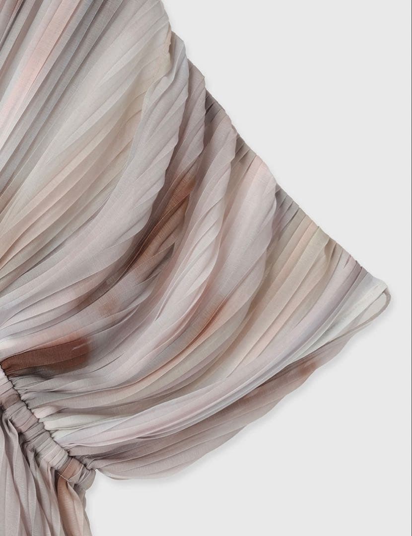 【美品】アニュアンス 完売品 アブストラクトパターンワンピース