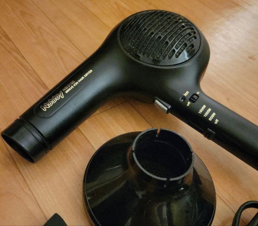 テスコム ノビー(Nobby) 大風量NB3100 ヘアドライヤー3点セット　黒