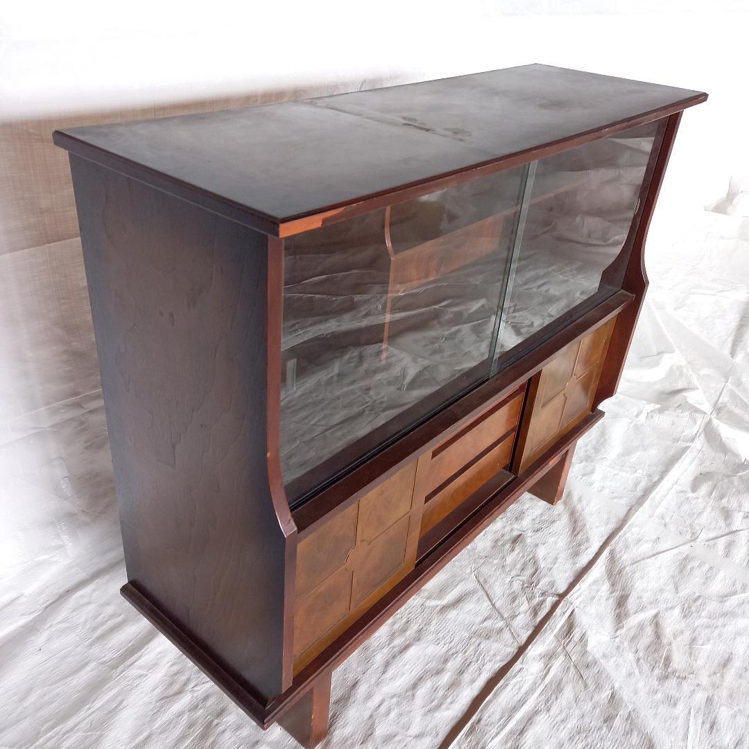 値下げしました！　サイドボード　飾り棚　昭和レトロ