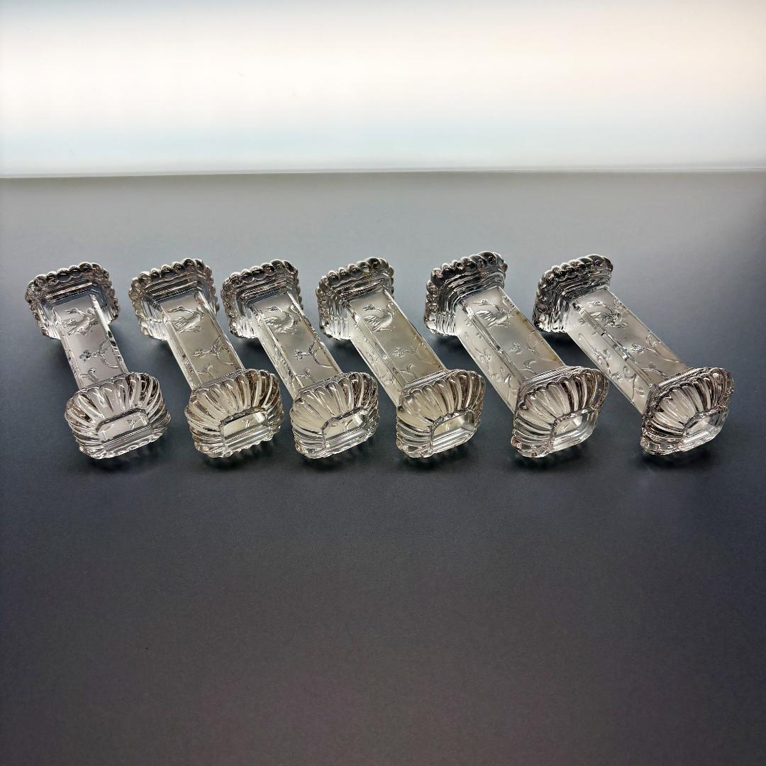 レア オールド バカラ ルネッサンス デポリ ナイフレスト 6本 セット 箸置き