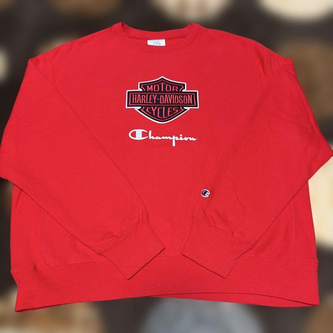 なっとうChampion × Harley-Davidson スウェット