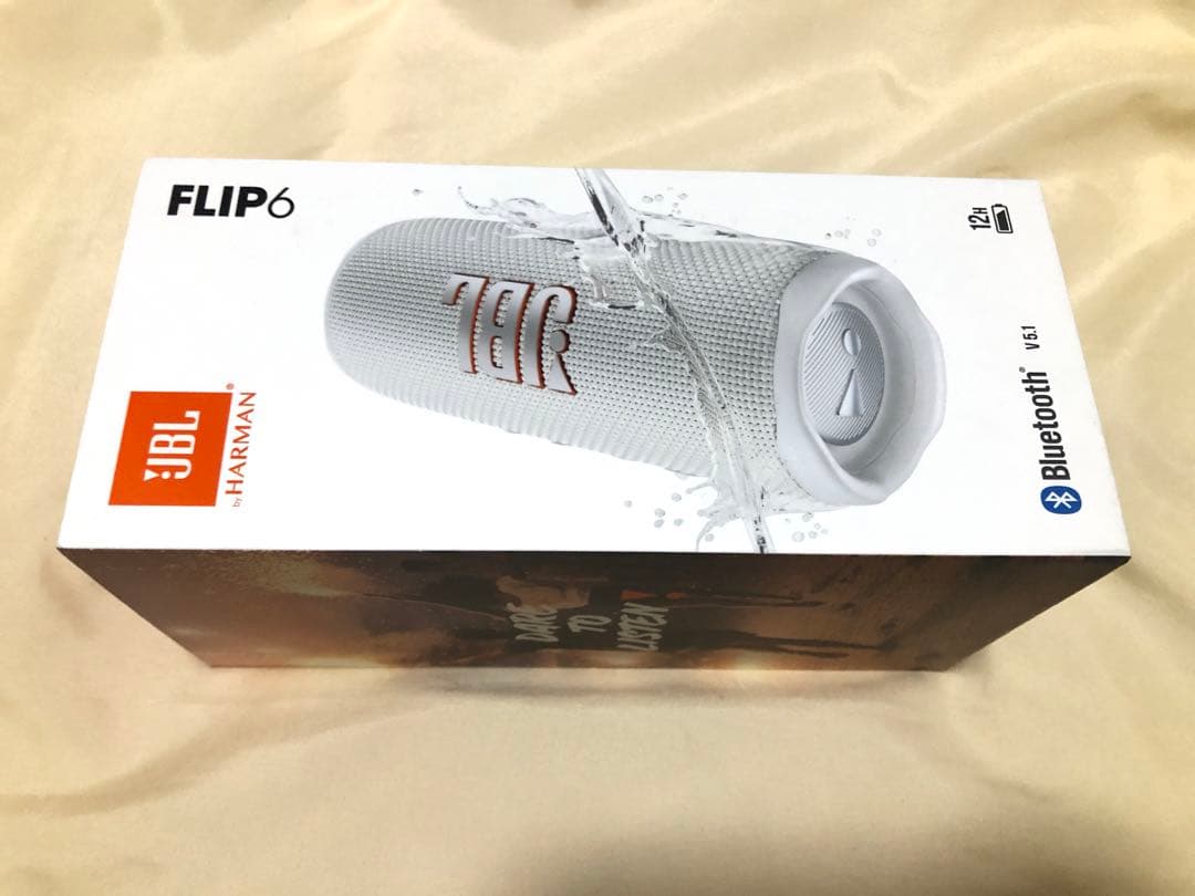 新品未開封　JBLFLIP6 ポータブル Bluetooth スピーカー 白