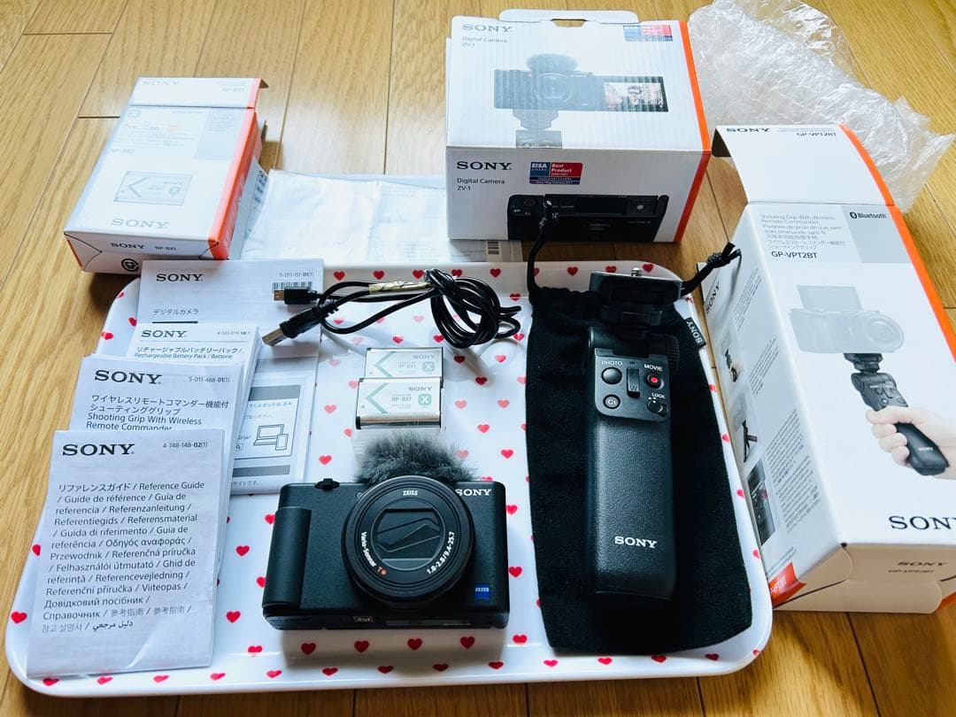 VLOGCAM ZV-1・ シューティンググリップ・バッテリー2個 送料込み