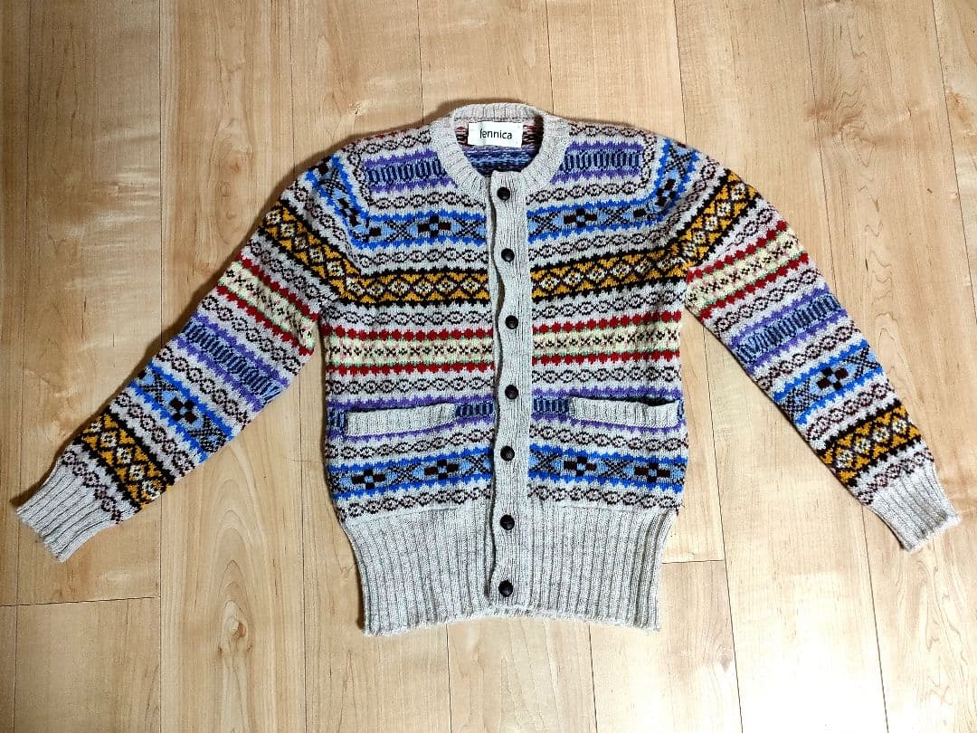 Jamieson’s　fennica beams別注　ラウンドカラーカーディガン