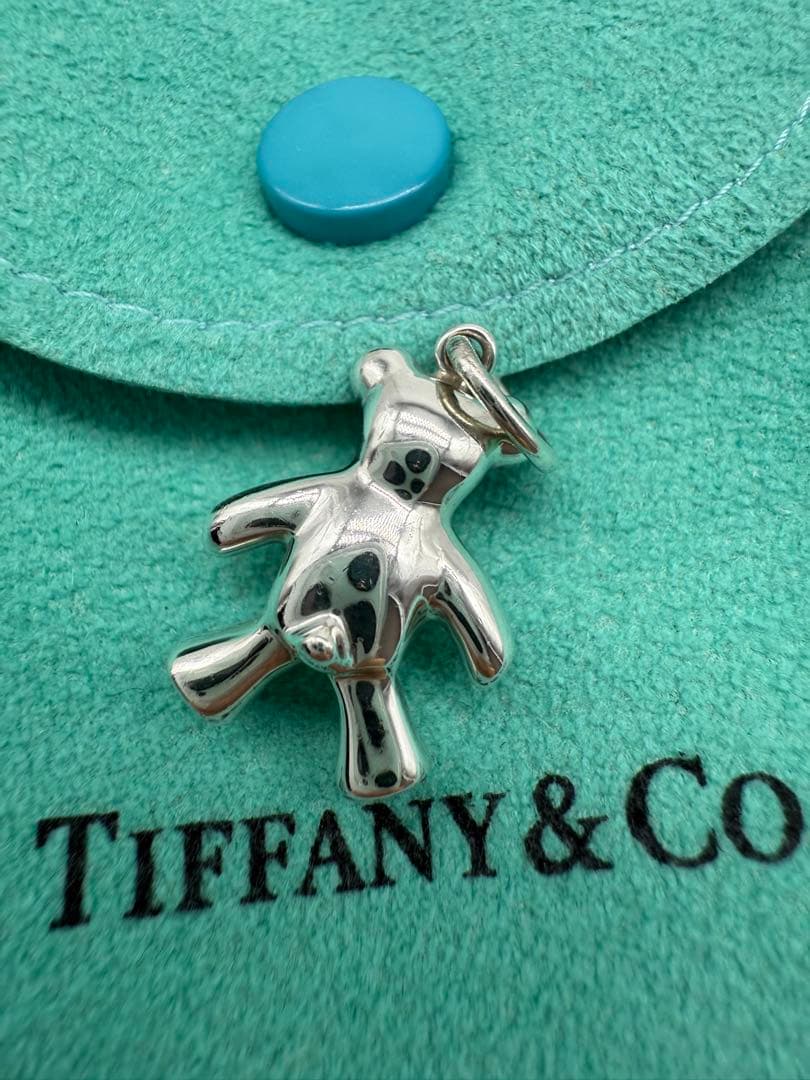 ❤️美品❤️ティファニー テディベア ベア チャーム ペンダント シルバー