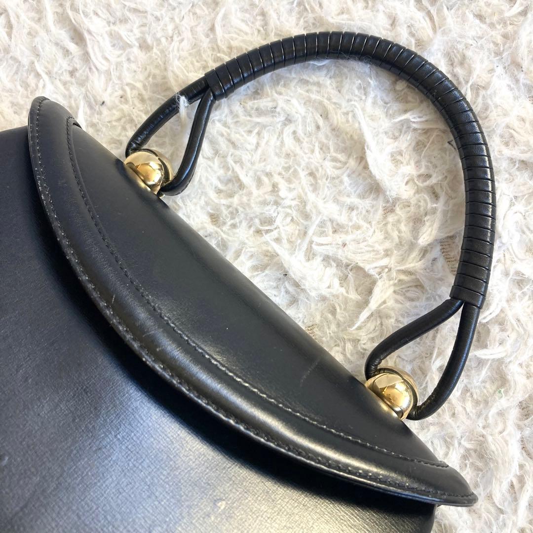 皇室御用達 濱野皮革工藝 HAMANO ハンドバッグ フォーマル 本革 冠婚葬祭