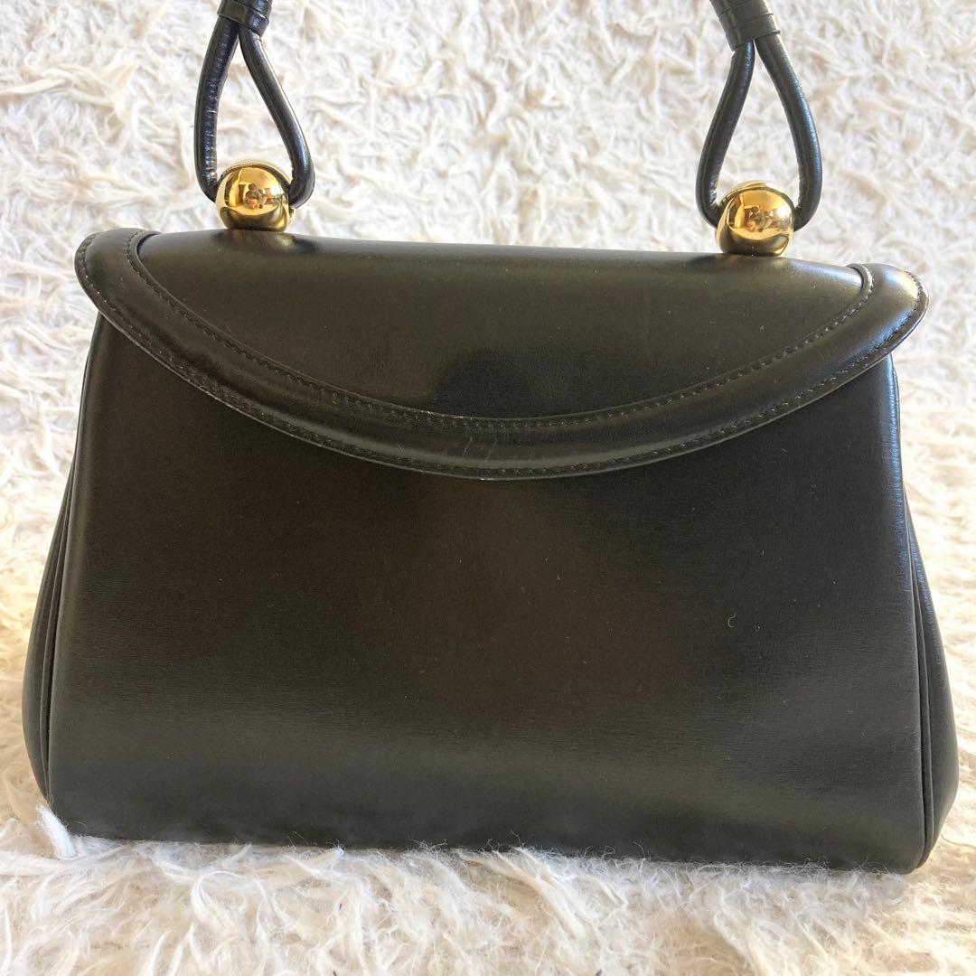 皇室御用達 濱野皮革工藝 HAMANO ハンドバッグ フォーマル 本革 冠婚葬祭