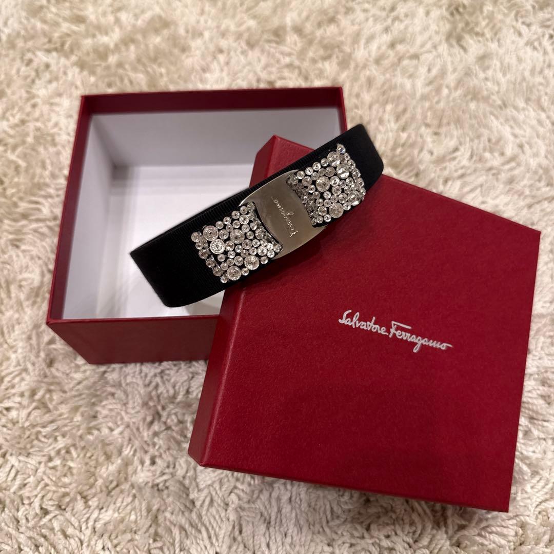 Salvatore Ferragamo ブラックヘアバンド