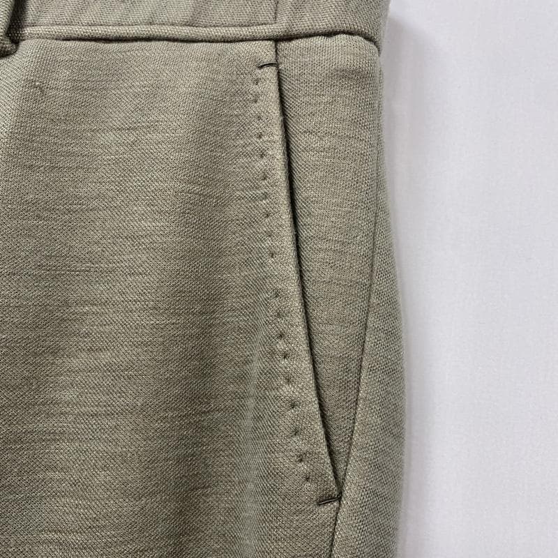 イーオールドアンドニューマン/ウールジャージースポーツスラックス/緩やかフレア