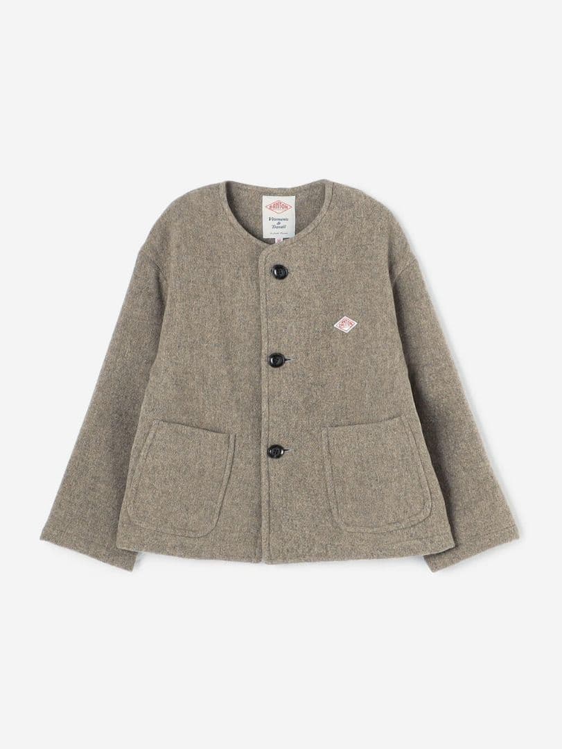 ウールライトパイル カラーレスジャケット